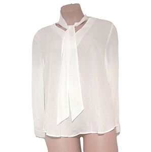 Sheer white blouse